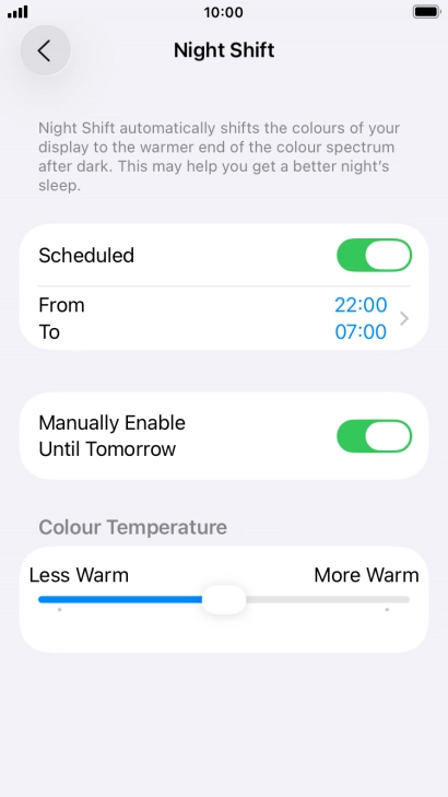 Press and drag the indicator below Press and drag the indicator below