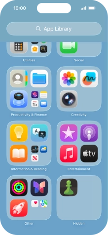 Press and hold the required app. Press and hold the required app.