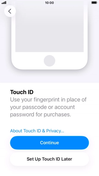 Follow the instructions on the screen to turn on use of Face ID or press Set Up Later. Follow the instructions on the screen to turn on use of Face ID or press Set Up Later.