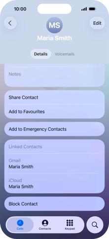 Press Block Contact.