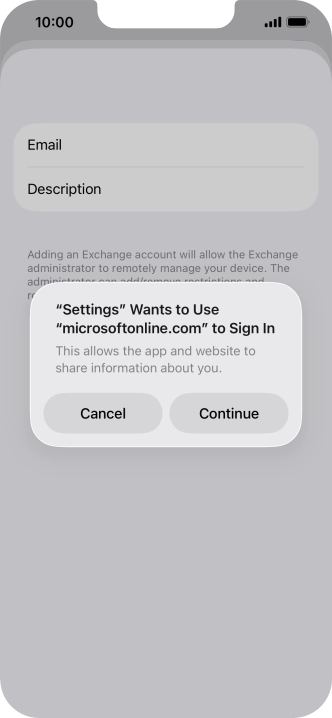 Press Continue. Press Continue.