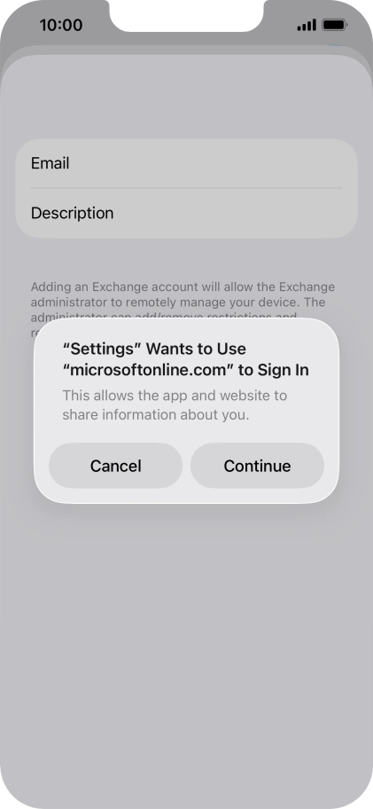 Press Continue. Press Continue.