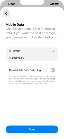 Press the indicator next to Press the indicator next to