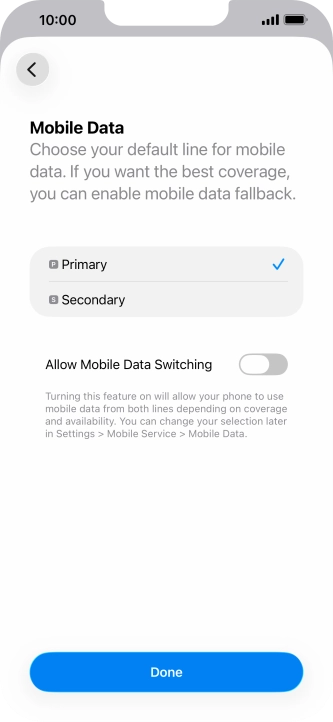 Press the indicator next to Press the indicator next to