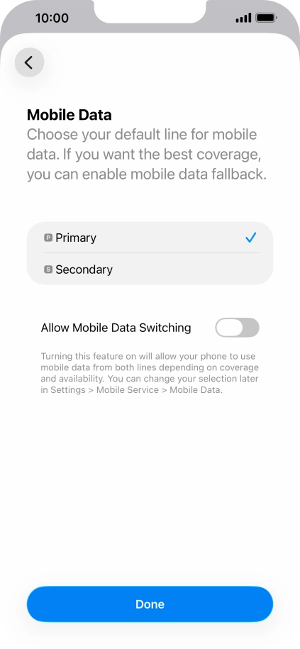 Press the indicator next to Press the indicator next to