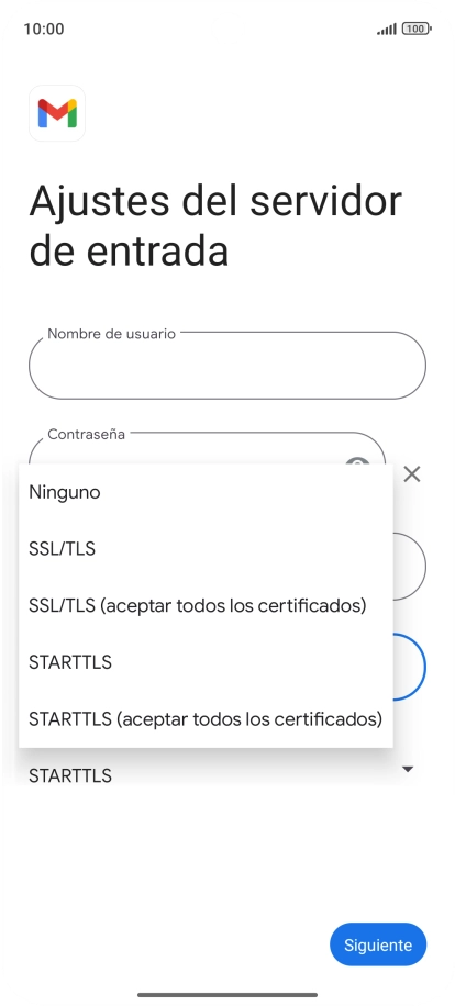 Pulsa SSL/TLS.