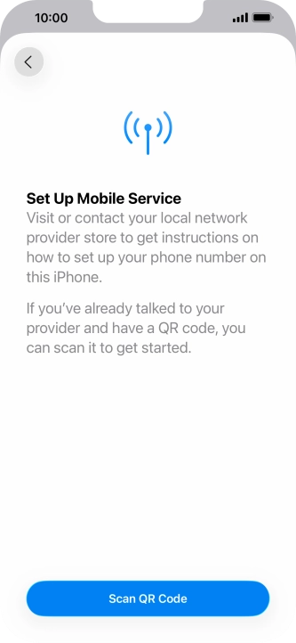 Press Scan QR Code. Press Scan QR Code.