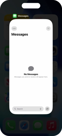 Slide upwards on the required application to end it. Slide upwards on the required application to end it.