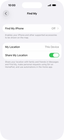 Press Find My iPhone.