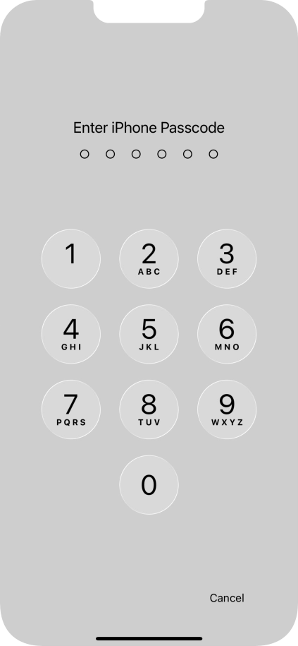 Use the phone lock code you created. Use the phone lock code you created.