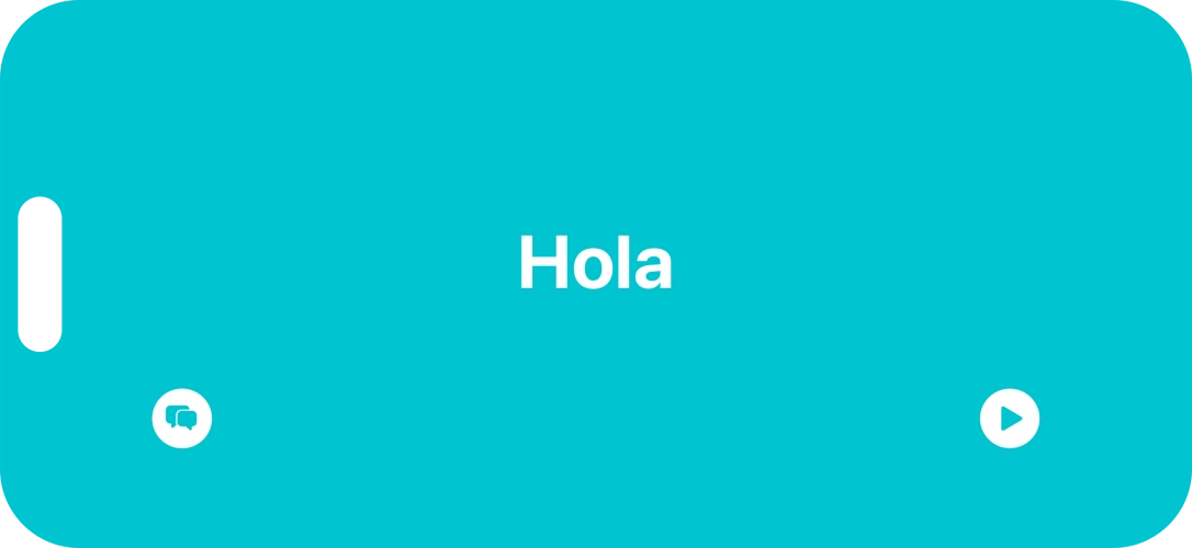 Press the split view icon to go back to display of both languages.