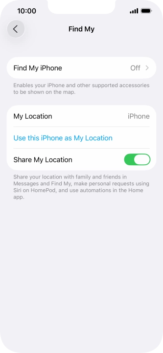 Press Find My iPhone.