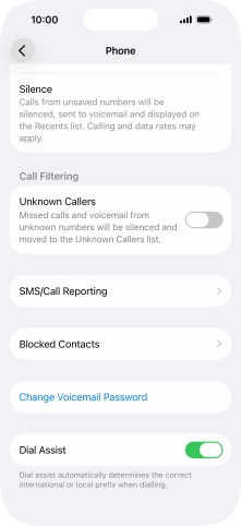 Press Silence to turn on the function.