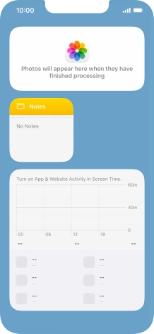 Press and hold the required Widget Stack.