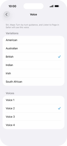 Press the required accent. Press the required accent.