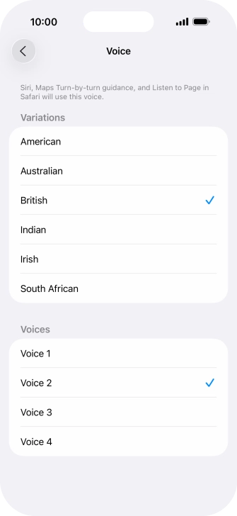 Press the required accent. Press the required accent.