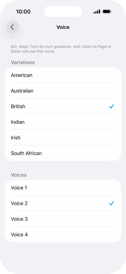 Press the required accent. Press the required accent.