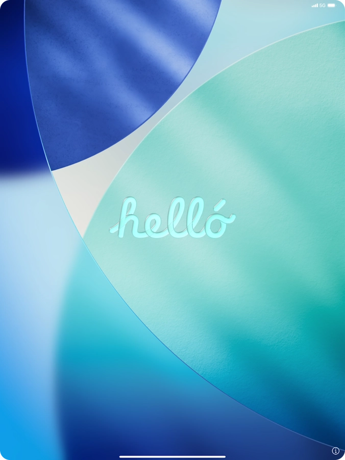 Slide your finger upwards starting from the bottom of the screen.