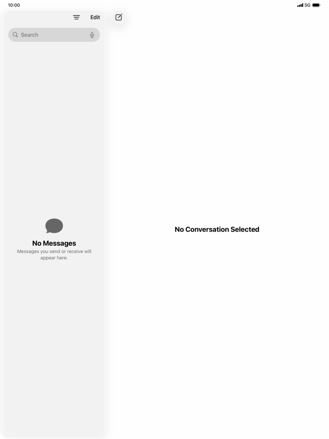Slide your finger upwards starting from the bottom of the screen to open Dock.