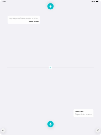 Press the end icon to end two-way view.