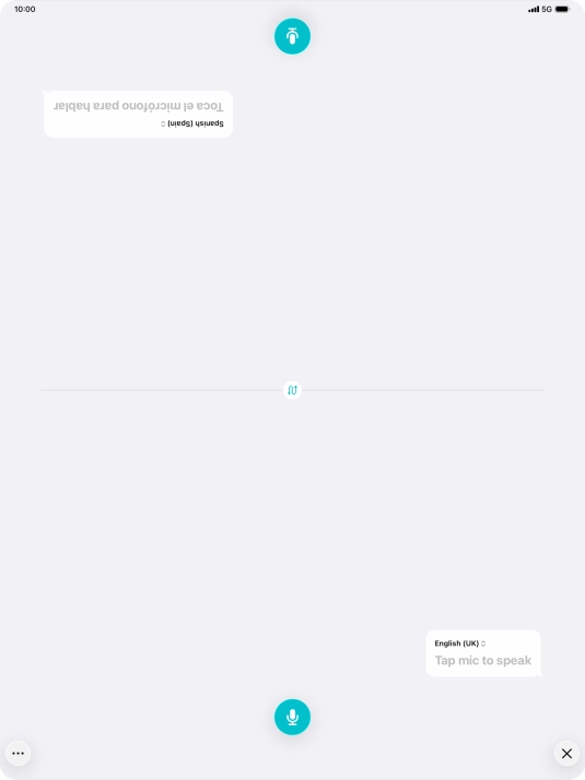Press the end icon to end two-way view.