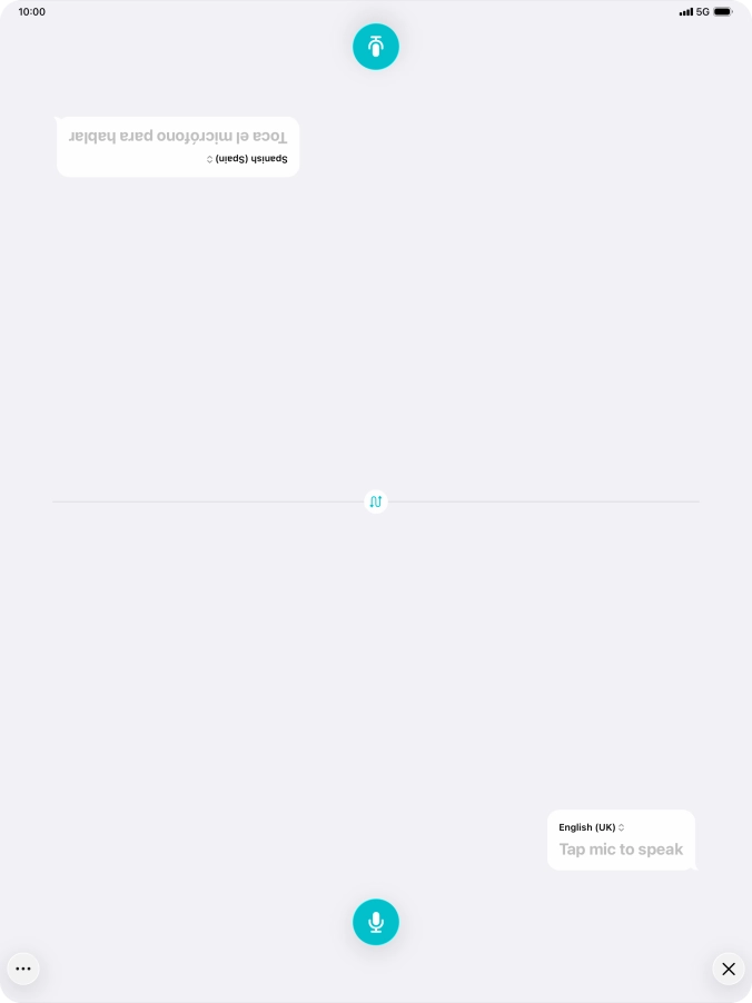 Press the end icon to end two-way view.