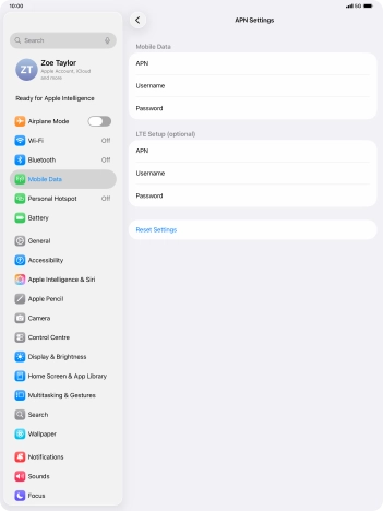 Press APN and key in wap.vodafone.co.uk.
