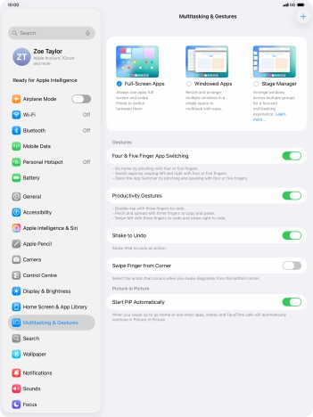 Press Windowed Apps.