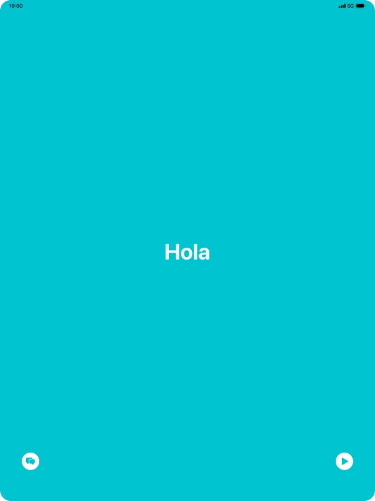 Press the split view icon to go back to display of both languages.