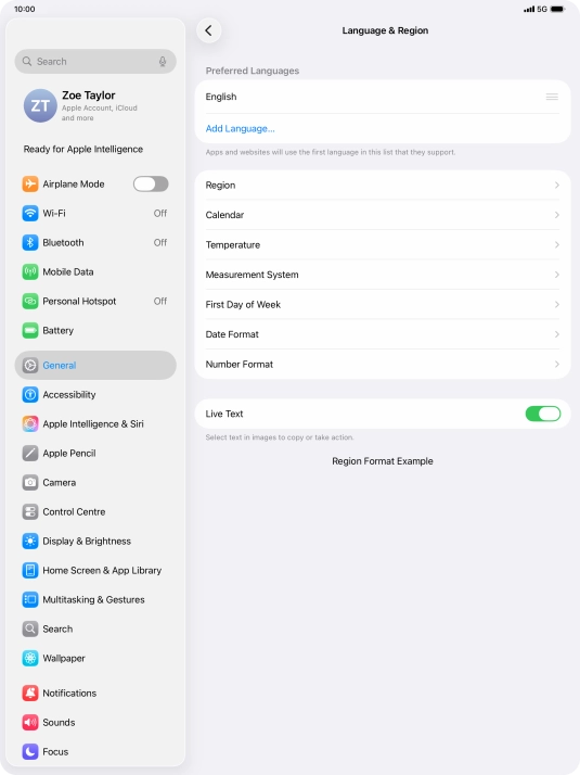 Press Add Language....