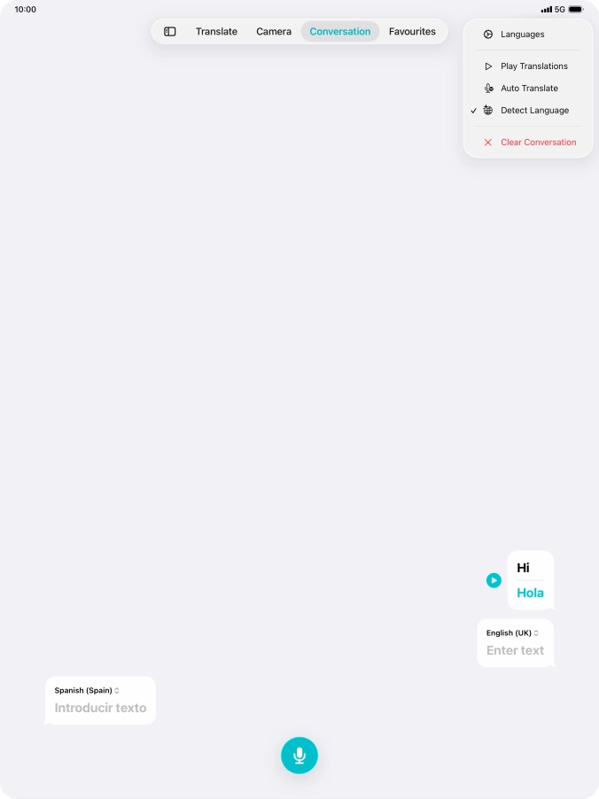 Press Clear Conversation.