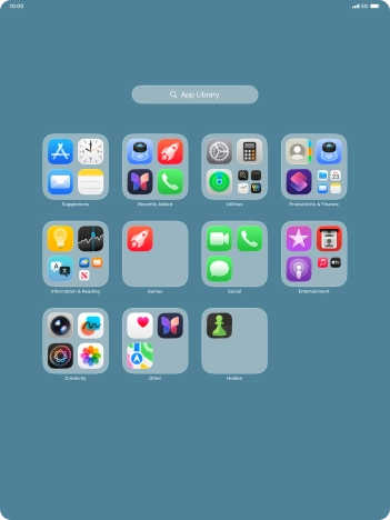 Press and hold the required app.