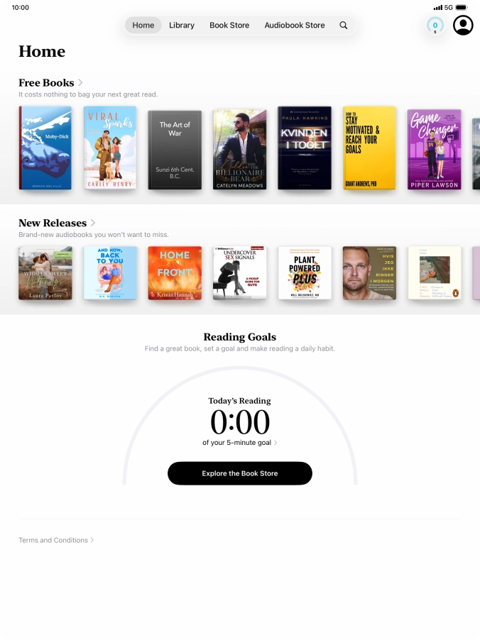 Slide your finger upwards starting from the bottom of the screen to return to the home screen.