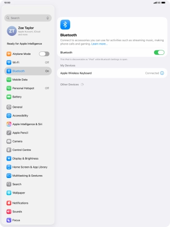 Slide your finger upwards starting from the bottom of the screen to return to the home screen.