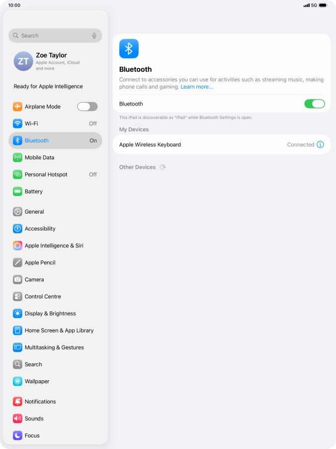 Slide your finger upwards starting from the bottom of the screen to return to the home screen.