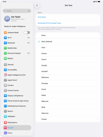 Press the required message tones to hear them.