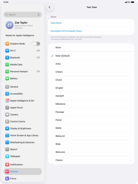 Press the required message tones to hear them.