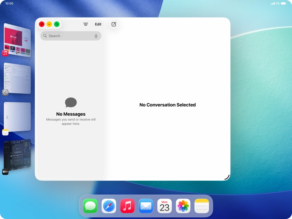 Press the maximise icon.