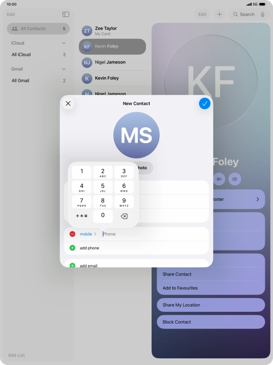 Press Phone and key in the required phone number.