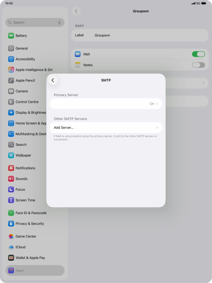 Press the field below 