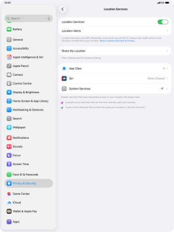 Press the required app.