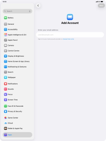 Press the field below 