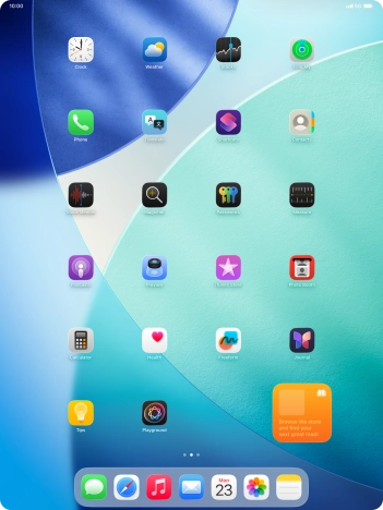 If you're using a Widget Stack: slide up or down on the stack to select the required widget.