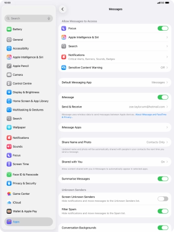 Slide your finger upwards starting from the bottom of the screen to return to the home screen.