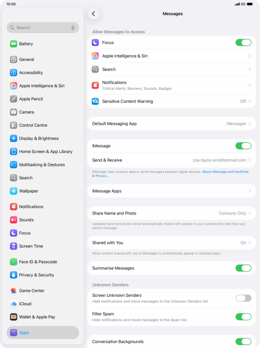 Slide your finger upwards starting from the bottom of the screen to return to the home screen.