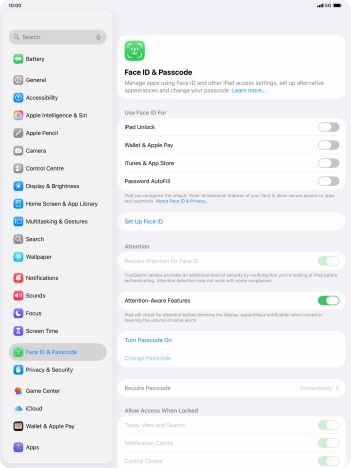 Press Set Up Face ID.
