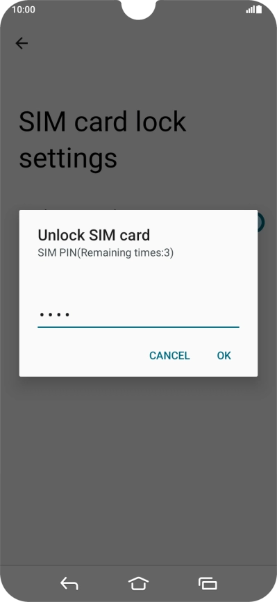 Key in your PIN and press OK. Key in your PIN and press OK.