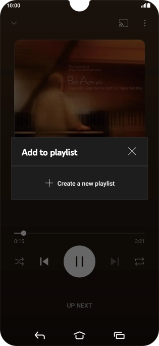 Press Create a new playlist.
