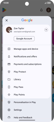Press Manage apps and device. Press Manage apps and device.