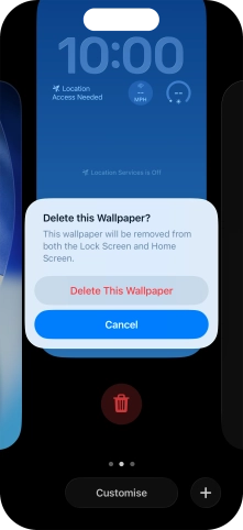 Press Delete This Wallpaper.
